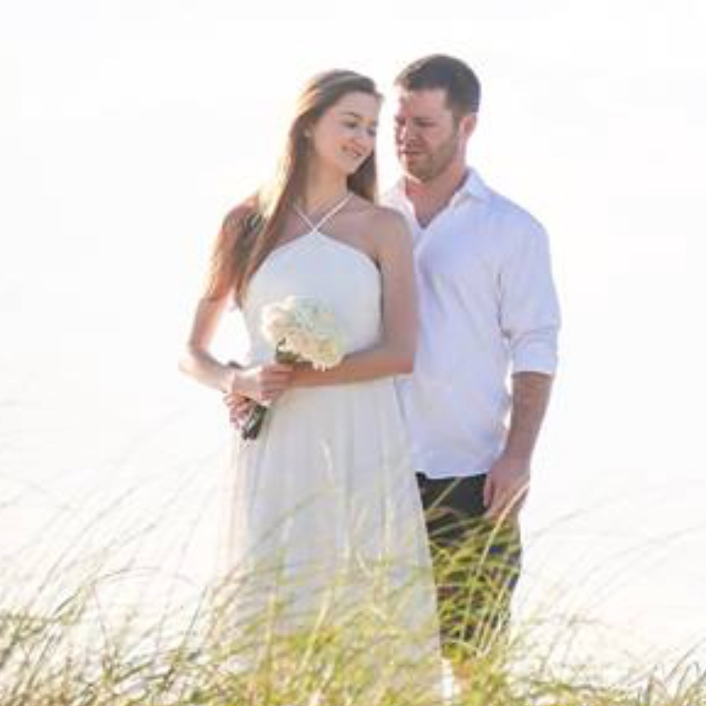 BHLDN Pearson Wedding Dress || lace halter ||